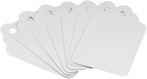 Amram Scalloped Blank Price Tags Unstrung 1.75-in x 1.1-in, White, 1,000 Tags in Saudi Arabia