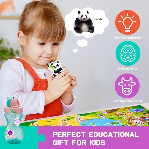 4 كتب ملصقات قابلة لإعادة الاستخدام للأطفال الصغار 2-4 سنوات، كتب ملصقات قابلة لإعادة الاستخدام للأطفال الصغار 1-3 مع 126 ملصقًا قابلاً لإعادة الاستخدام، كتب ملصقات للأطفال من سن 2-4 سنوات، كتاب أنشطة ملصقات منتفخ للأطفال الصغار فتاة صبي in Kuwait