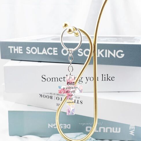 OEHEDOU Christian Gifts For Women Cross Keychain Religious Gifts For Women Girls Spiritual Gifts For Women Bible Verse Prayers Gifts Faith Based Gifts God Is Within Her She Will Not Fall in Kuwait