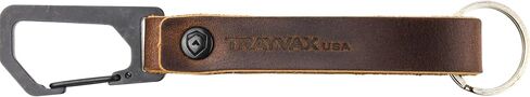 Trayvax Keyton Clip Carabiner Keychain Stainless-Steel, Dark Brown in Kuwait