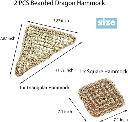 PIVBY Bearded Dragon Accessories Lizard Habitat Hammock Flexible Reptile Jungle Vines Leaves Decor with Suction Cups for Climbing, Chameleon, Lizards, Gecko, Snakes in Saudi Arabia