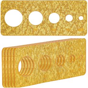 PH PandaHall 4PCS Auxiliary Tool for Attaching Safety Eyes and Washers Khaki Safety Eyes Insertion Tool Amigurumi Craft Eyes Tool Eyeball Gauge Board for Crochet Stuffed Animal Eyes 6/10/15/20/25mm