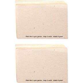 ورق ملاحظات معاد تدويره مصنوع يدويًا وقابل للزراعة، 100 ورقة لكل منها 6 × 4 بوصة (عبوتان) in Kuwait