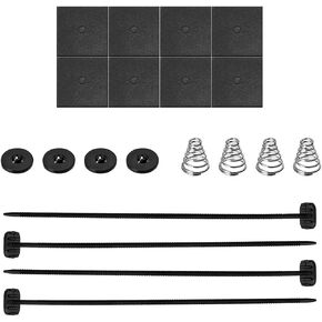 4 PCS Fan Mounting Kit, Electric Radiator Fan Plastic Rods Installation Kit for Car, Universal Mounting Kit for Electric Cooling Fan and Transmission Cooler, Car Accessories (4 PCS)