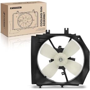 A-Premium Engine Radiator Cooling Fan Assembly Compatible with Mazda Models - Protege 1999-2003, Protege5 2002-2003 - Replace# 2ZL0115210B, ZL0115150