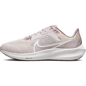 NIKE Women's W AIR Zoom Pegasus 40 Sneaker, White/Metallic Silver-Pure Platinum, 7.5 UK