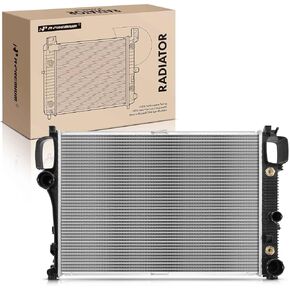 A-Premium Engine Coolant Radiator Assembly with Transmission Oil Cooler Compatible with Mercedes-Benz C216 CL550 2007-2010, CL600 2007-2010, CL63 AMG, S350, S450, S550, SL500, # 2215002603, 2215003103