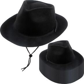 15 Pack Plastic Western Cowgirl Costume Hats for Adults - Party Dress Up Accessories for Men and Women