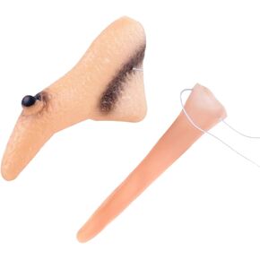 2pcs Halloween Witch Costume Nose Creative Dress Up Props Cosplay Party Fake Witch Nose Halloween Party Supplies