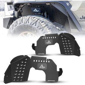 Gladiator JT Inner Fender Liners For Jeep 2019-2023 Gladiator JT Pickup Truck (2 & 4 Door), Front + Rear Offroad Steel Wheel Well Liners Splash Mud Guard, Passenger and Driver Side