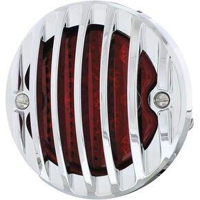 United Pacific 110660 1933-1936 Ford 21 LED Tail Light Assembly with Chrome Grille Bezel - Driver