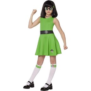 Spirit Halloween The Powerpuff Girls Kids Buttercup Costume | Officially Licensed | Group Costume | Cartoon Network