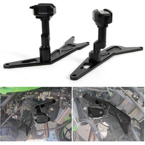 PSLER Motorcycle Frame Sliders - Engine Guard Bodywork Fairing Falling Protection for Ninja 300 250 2013-2018(Black)
