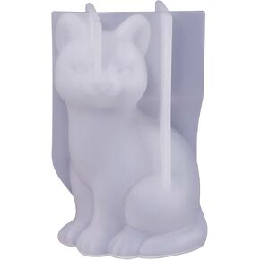 الأبيض جولة 3D الحيوان قالب شمع القط الكلب أرنب قالب شمع سيليكون الايبوكسي الصب الراتنج قالب صنع الشموع