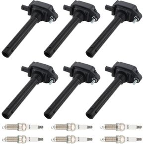 AUTOKAY Ignition Coil & NGK Platinum Spark Plug Set of 6 for Chrysler for Dodge for Jeep Ram UF648