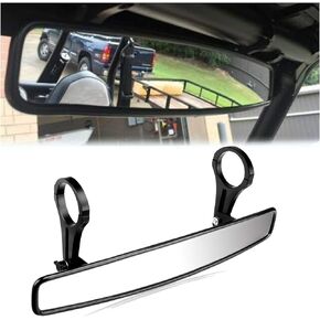 ConPus UTV Mirror, RZR Rear View Mirror, Wide Panoramic 15" Ultra ATV UTV Mirror 1.75" Clamps Convex Design Compatible with Polaris RZR 800 900 1000 Turbo PRO XP, Pioneer 1000, Arctic Cat Wildcat 2021