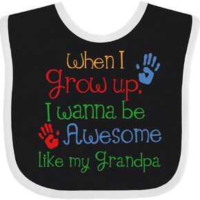 inktastic Awesome Like My Grandpa Baby Bib