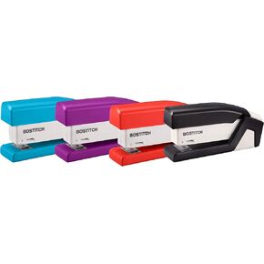 BOSTITCH Compact One-Finger 15-Sheet Stapler(ACI1558), Colors may vary