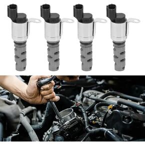 (4PCS) Engine Variable Valve Timing Solenoid VVT Intake Exhaust Fits Tundra, Sequoia, Land Cruiser & IS F GX460 GS F GS450h GS460 LS460 LS600h RC F LX570, Replaces 1533038010 vvt200 917234