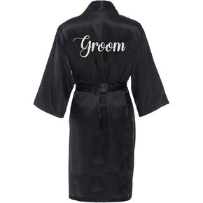 Classy Bride “Groom" Satin Robes for Men – Ideal Wedding Robes Groom Gift