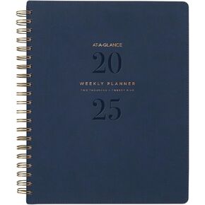 AT-A-GLANCE 2026 Planner, Weekly & Monthly, 8.5" x 11", Large, Signature, Distressed Brown (YP9050926)