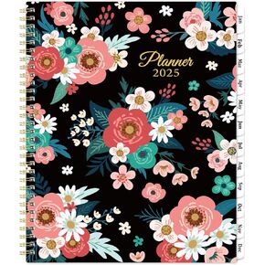 2025 Planner - Planner 2025 Weekly and Monthly, JAN 2025 - DEC 2025, 8.5" x 11" Large Planner 2025 Spiral Bound with 12 Monthly Tabs, Inner Pocket in Kuwait