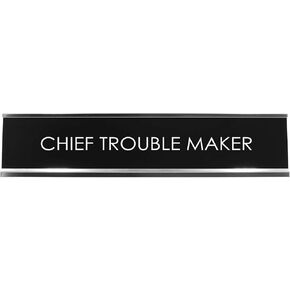 لافتات ByLITA Chief Trouble Maker علامة مكتب مبتكرة