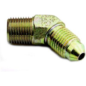 ST82303 Size (3) to 1/8 NPT 45° Male Elbow Steel Fitting