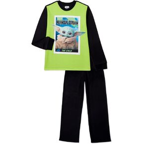Yoda Licensed Flannel 2 Piece Pajama Set Boys (10/12)