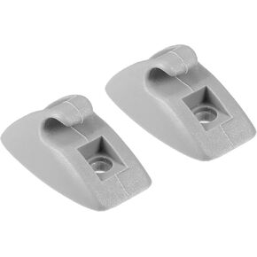 X AUTOHAUX 2pcs Sun Visor Support Clip Retainer for Volkswagen Golf Jetta Scirocco MK1 MK2 191857559 Sun Visor Support Clip Holder Bracket Hanger Plastic Gray Anti Vibration