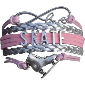 Infinity Collection Figure Skating Bracelet, Figure Skating Jewelry, Ice Skating Jewelry, Ice Skate Charm Bracelet - Figure Skating Gifts for Her