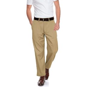 ROYALE LINENS Men's Classic-Fit Wrinkle-Resistant Flat-Front Chino Pant