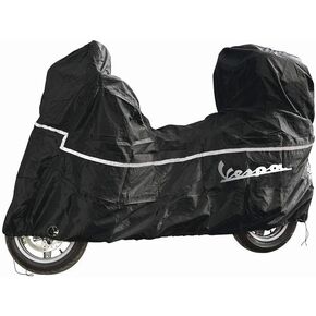 OEM Vespa Vintage Classic Scooter Cover Waterproof Outdoor P150X PX150 VLX1T P200E VSX1T P80X V8X1T PX100 VIX1T CAT VNX1T PX125 VNX2T EFL Millenium Lusso Arcobaleno PX200 T5 Elestart VNX5T (Black)