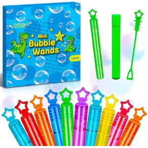 32 PCS Mini Bubble Wands in 8 Colors, Children's Party, Birthday Party, New Year, Christmas, Valentine's Day, Carnival, Ideal Goodie Bag Filling, School Classroom Male and Female Awards