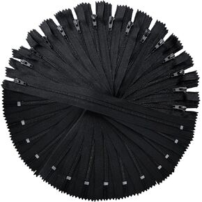 KGS Nylon Zippers for Sewing Crafts | Size: 18 Inch | Color: White | 20 Pieces per Pack | Single Color #3 Nylon Zippers for Making Bags, Pouches, Pillow Covers and Sewing Craft Projects in Saudi Arabia