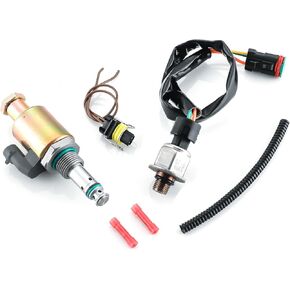 122-5053 Fuel Injector Pressure Regulator IPR Valve Solenoid with IPR Sensor 224-4536 for Caterpillar Engine 3116 3126 3126B 3126E Excavators 322C 325C 12V