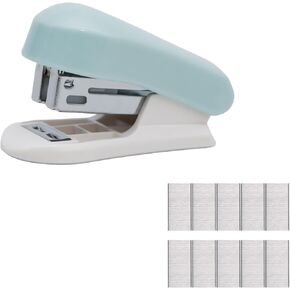 Lilaly 1 Pack Staplers for Desk Staplers, Blue Stapler, Miniature Stapler with Staples Staplers Office, Gift for Student or Office Use (Blue)