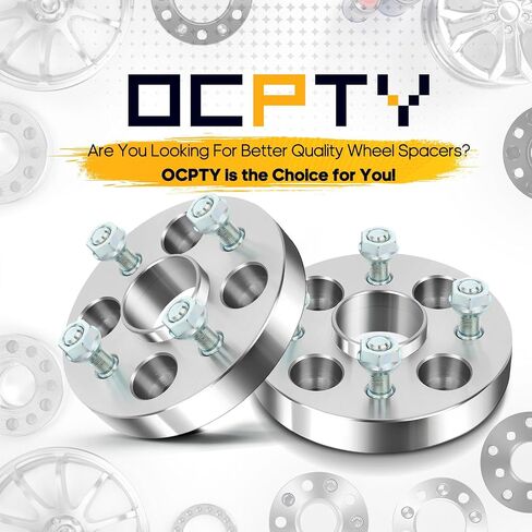 فواصل عجلات OCPTY 4x100 إلى 4x100 1 بوصة 4 فواصل عجلات مركزية 12x1.5 مسامير 54.1 مم مناسبة لـ 2001-2009 لـ PRIUS 2007-2017 لفاصل عجلة Yaris قطعتين in Saudi Arabia