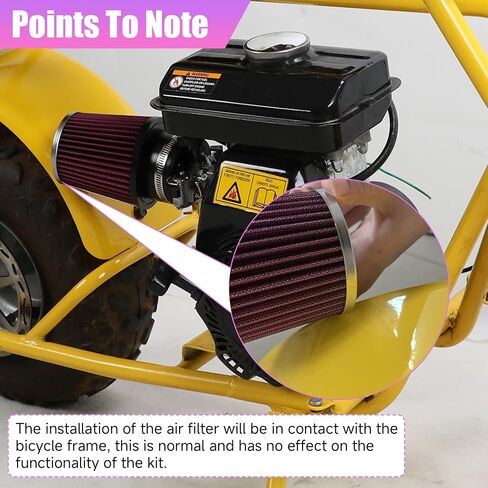 أداء 62 مم طقم محول فلتر الهواء لاستبدال Baja DoodleBug DB30 Coleman RB100 Predator 79cc 97cc 105cc Motovox MBX10 MBX11 Monster Mega Moto MMB80 Lifan GX100 أجزاء الدراجة الصغيرة in Saudi Arabia
