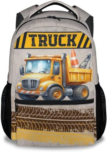 Backpacks for Boys, 17 Inch Tractor Bookbag for Kids, Lightweight Green Boys School Bag for Preschool, Travel, Primary in Saudi Arabia
