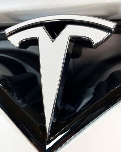 Logo Decal Wrap for Tesla Model S, Refresh, 4-pc Set (Pearl White Multi-Coat) in Saudi Arabia