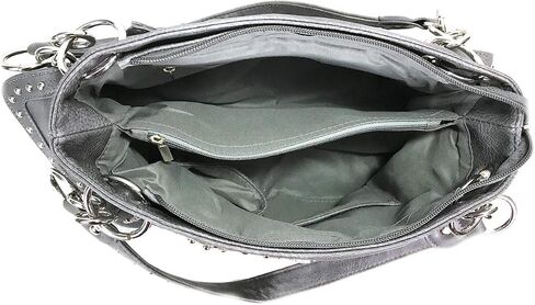 Zzfab Rhinestone Cross Embroidered Floral Western Handbag in Saudi Arabia