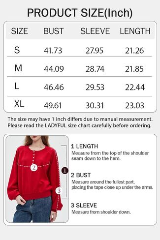 سويت شيرت نسائي بأكمام طويلة من Ladyful من Henley بأزرار وفتحة رقبة على شكل حرف V، بلوفر كاجوال فضفاض in Saudi Arabia