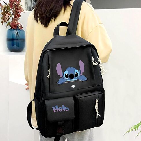 حقيبة ظهر كارتونية حقيبة ظهر للكمبيوتر المحمول خفيفة الوزن مجموعة Daypack مطبوعة بالكامل على ظهره حقيبة ظهر للكمبيوتر المحمول حقيبة ظهر للسفر والمشي لمسافات طويلة in Saudi Arabia