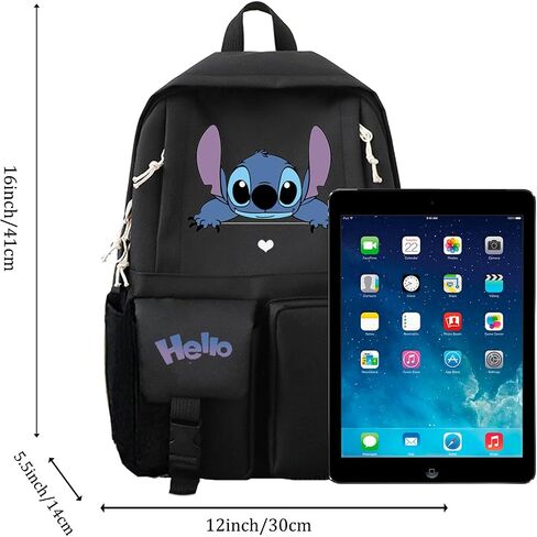 حقيبة ظهر كارتونية حقيبة ظهر للكمبيوتر المحمول خفيفة الوزن مجموعة Daypack مطبوعة بالكامل على ظهره حقيبة ظهر للكمبيوتر المحمول حقيبة ظهر للسفر والمشي لمسافات طويلة in Saudi Arabia