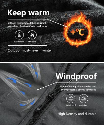 معطف شتوي للرجال مقاوم للماء دافئ للتزلج على الجليد سترة فرو بغطاء للرأس سترة للعمل ملابس خارجية على الجليد in Kuwait