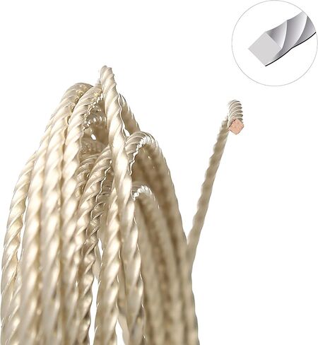 سلك الخرز الملتوي من Beadsmith - عناصر الأسلاك - مزاج ناعم - مقياس 18، 8 أقدام - لون فضي - سلك خرز يستخدم في صناعة المجوهرات، وتغليف الأسلاك، وغيرها من الفنون والحرف اليدوية الأخرى in Saudi Arabia