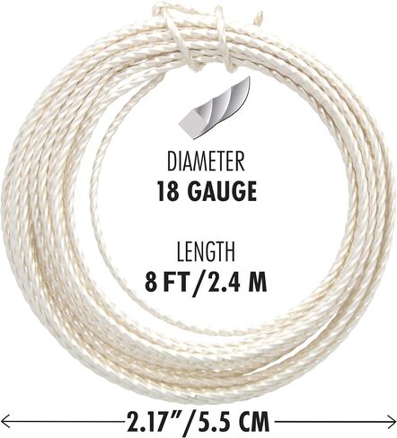 سلك الخرز الملتوي من Beadsmith - عناصر الأسلاك - مزاج ناعم - مقياس 18، 8 أقدام - لون فضي - سلك خرز يستخدم في صناعة المجوهرات، وتغليف الأسلاك، وغيرها من الفنون والحرف اليدوية الأخرى in Saudi Arabia