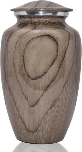 BOLD & DIVINE Wood Grain Keepsake Urn | Mini Urns Set of 4 with Premium Velvet Box & Individual Bags in Saudi Arabia