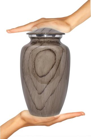 BOLD & DIVINE Wood Grain Keepsake Urn | Mini Urns Set of 4 with Premium Velvet Box & Individual Bags in Saudi Arabia